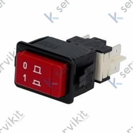 Interruptor rojo 34x23mm on/off E35/40/50